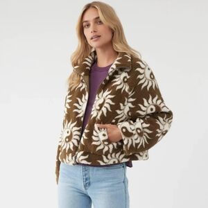 O'Neill Cala Sherpa Printed Jacket, Size S